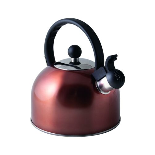 Via Mondo Flötenkessel, Edelstahl, 2L, kupfer