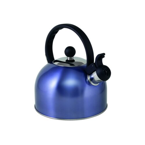 Via Mondo Flötenkessel, Edelstahl, 2L, lavendel