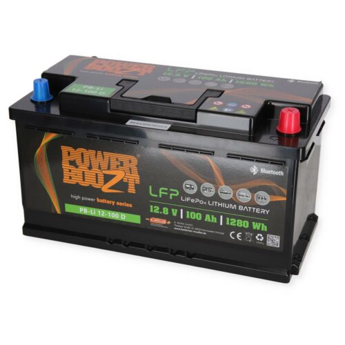 Powerboozt 100Ah L5 DIN Lithium Batterie, 12,8V, 100Ah
