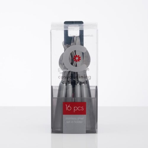 Flamefield Besteck-Set, 16-teilig, Grey Granite