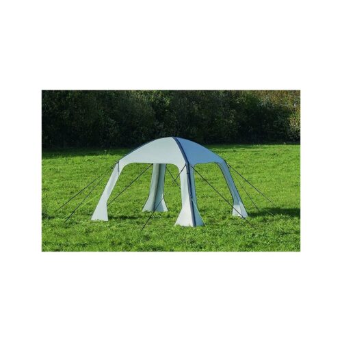 Pro Plus Luft-Pavillon, 365x365cm, hellgrau/anthrazit