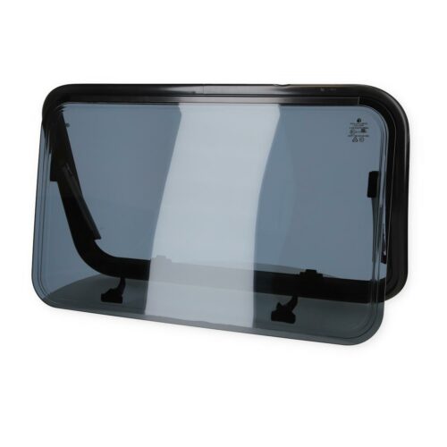 Polyplastic Polyvision Ausstellfenster gebogen mit Alurahmen, 750x465mm