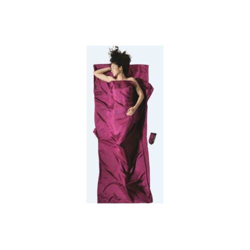 Cocoon TravelSheet Reiseschlafsack, Seide, 220x90cm, mulberry rot