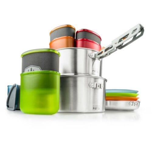 GSI Outdoors Glacier Camper Kochset, Edelstahl, 22-teilig