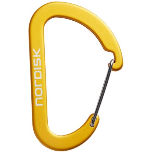 Nordisk Karabiner, Aluminium, 6 Stück, mustard