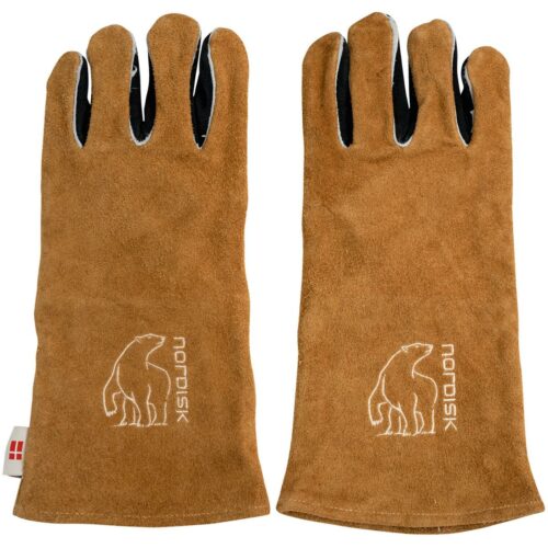 Nordisk Torden Schutzhandschuhe, Echtleder, braun
