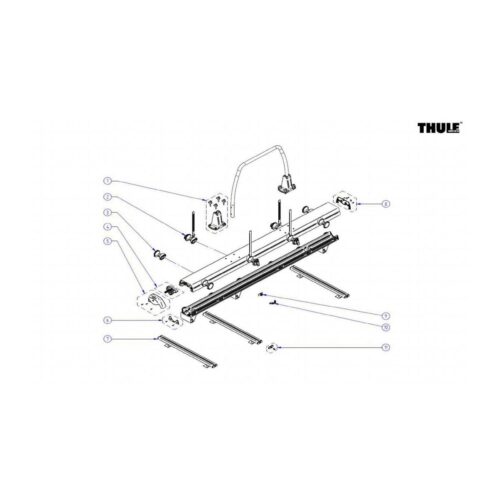 Wheel Assembly - Thule Ersatzteil Nr. 1500603210 - passend zu Thule VeloSlide