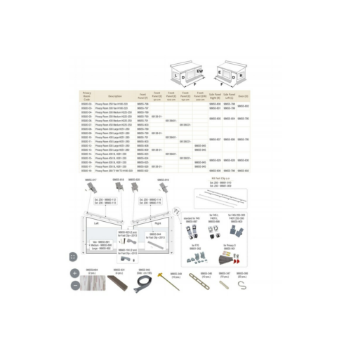 Frontwand 50cm - Fiamma Ersatzteil Nr. 06138-01- - passend zu Fiamma Zip/Caravanstore ZIP/Privacy Room F45/F65