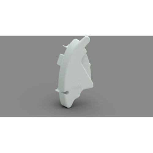 Rechter Frontblendenverschluss, weiß - Fiamma Ersatzteil Nr. 98666-02- - passend zu F65 L