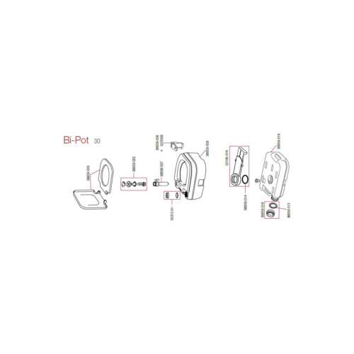 Toilettenpumpedeckel - Fiamma Ersatzteil Nr. 98659-002 - für Bi-Pot 30