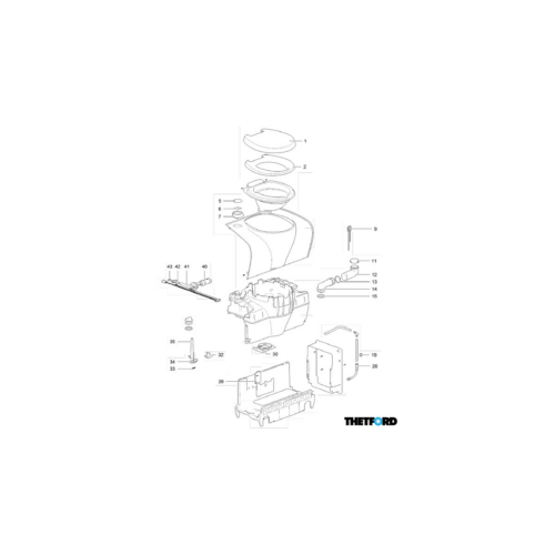 Bedienknopf C-Version V2 - Thetford Ersatzteil Nr. 9072562 - für Cassette C502 C/X