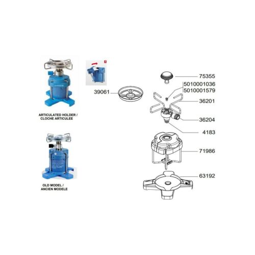 Kartuschenhalter - Campingaz Artikel-Nr. 71986 - für Bleuet 206