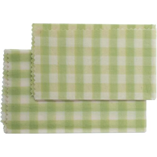Origin Outdoors Bienenwachstücher, 2er Set, hellgrün kariert