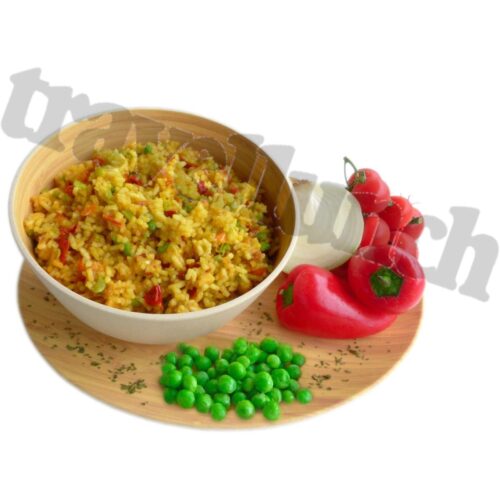 Travellunch Mahlzeit, Paella mit Krabben und Huhn, 10er Pack
