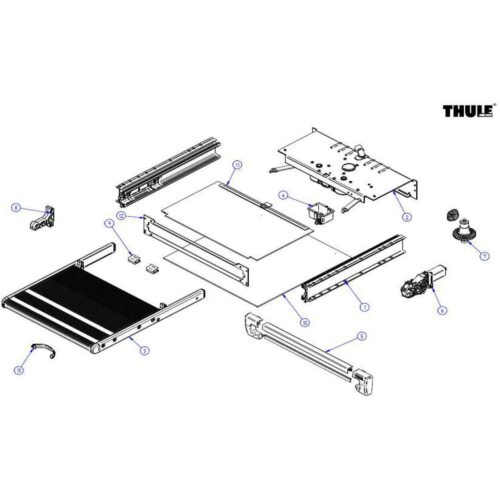 Sicherheitsclip Trittbrett - Thule Ersatzteil-Nr. 1500603404 - für Thule Slide-Out