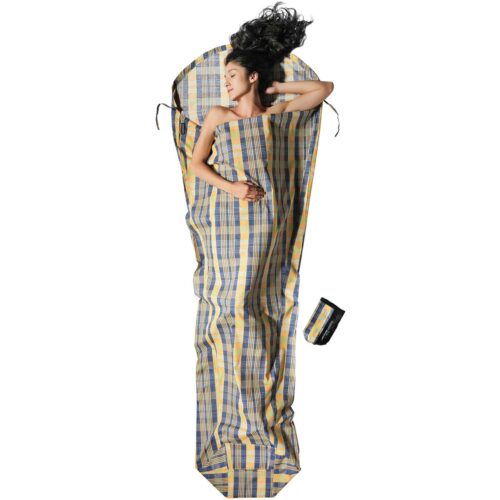 Cocoon MummyLiner Innenschlafsack, 241cm, Baumwolle, travel checks