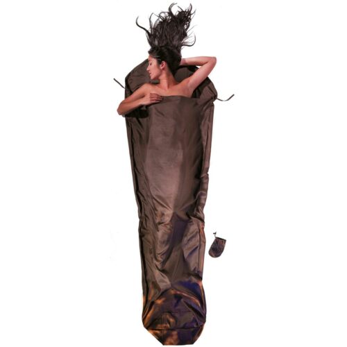 Cocoon MummyLiner Innenschlafsack, 241cm, Seide, braun