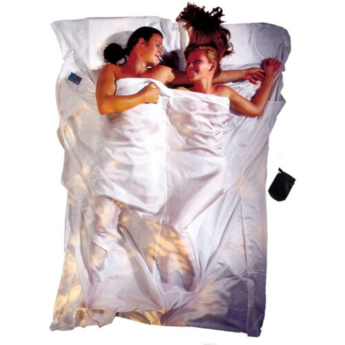 Cocoon TravelSheet Leicht-Reiseschlafsack, 2 Personen, 220x180cm, natural silk