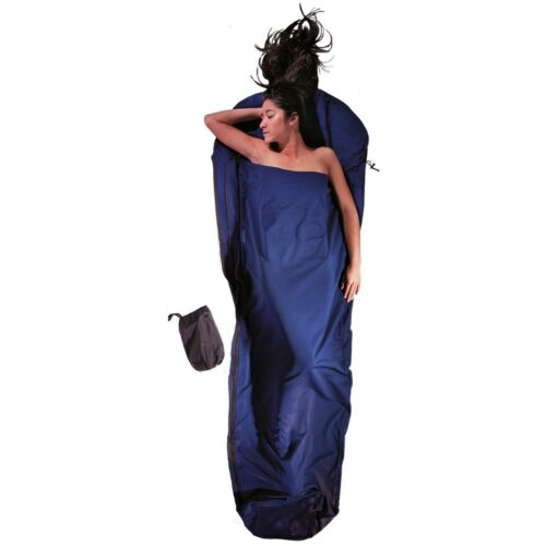 Cocoon MummyLiner Innenschlafsack, Microfleece, 220cm, rechts, dunkelpetrol