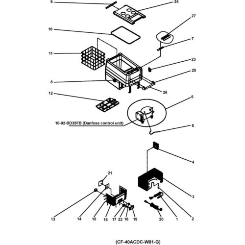 Gitterkorb für CF40 - Dometic Ersatzteil Nr. 4451022684