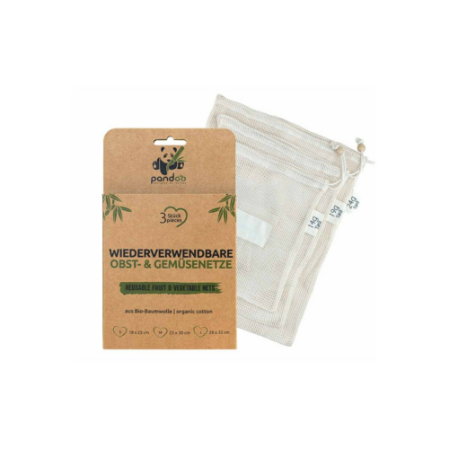 Pandoo Obst & Gemüsenetze, 3er-Set