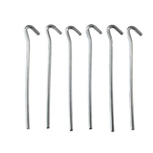 Spatz Stahl-Zeltnagel, grau, 6er-Pack