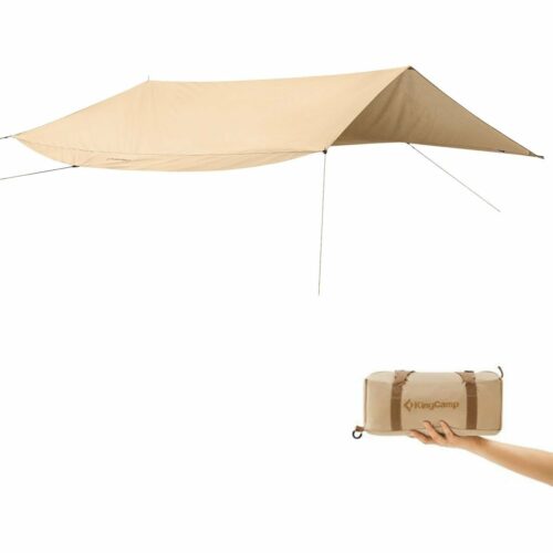 KingCamp Khan T Tarp, 420x420cm, beige