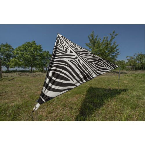 Bent TC-Zip Canvas Single verbindbares Sonnensegel, 250x250cm, Zebra Design