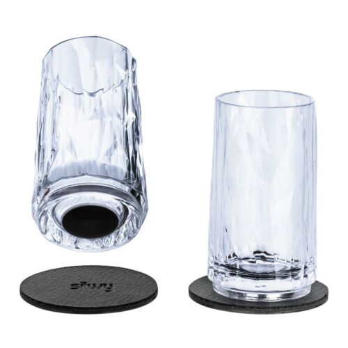 silwy Magnet Shotglas, 40ml, Kunststoff, 2er Set, transparent