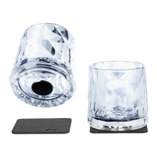 silwy Magnet Tumbler, Kunststoff, 250ml, 2er Set, transparent