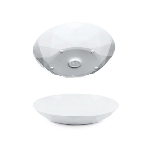 silwy Magnet-Teller, Kunststoff, Ø24cm, 2-teilig, weiß