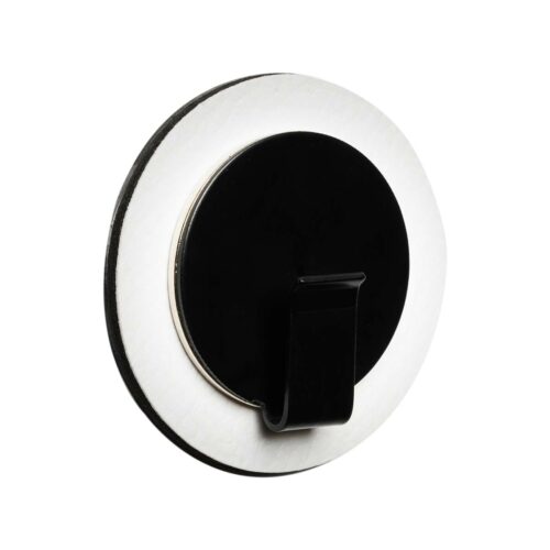 silwy Clever Magnet-Haken, inkl. Metall-Nano-Gel-Pad, schwarz/weiß