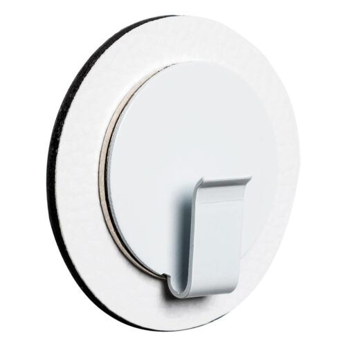 silwy Clever Magnet-Haken, inkl. Metall-Nano-Gel-Pad, weiß