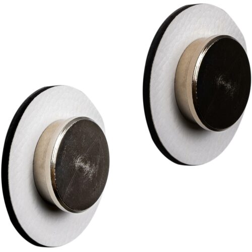 silwy Smart Magnet-Pins, inkl. Metall-Nano-Gel-Pads, silber/weiß