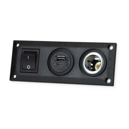 Pro Car Einbausteckdose, mit USB-A/C und Powersteckdose, schaltbar