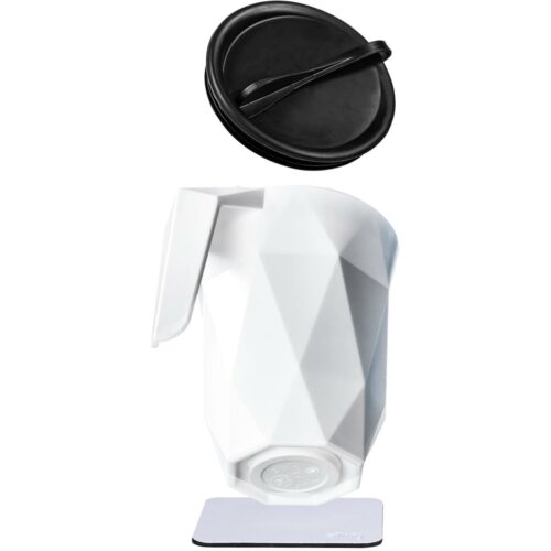 silwy Magnet Henkeltasse mit Deckel, 300ml, weiß