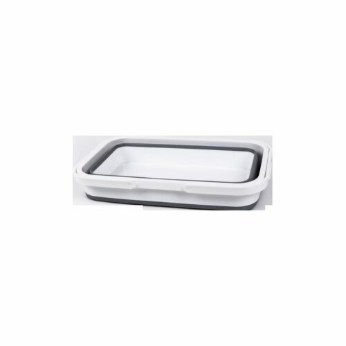 Camp4 Korb, faltbar, weiß/grau