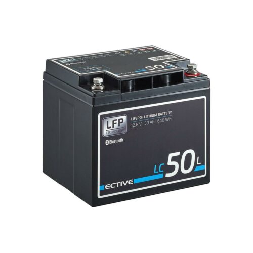 ECTIVE BT 12V LiFePO4 Lithium, LC 50L, Versorgungsbatterie, 50 Ah