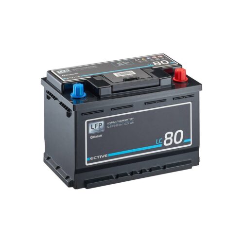 ECTIVE BT 12V LiFePO4 Lithium, LC 80, Versorgungsbatterie, 80 Ah