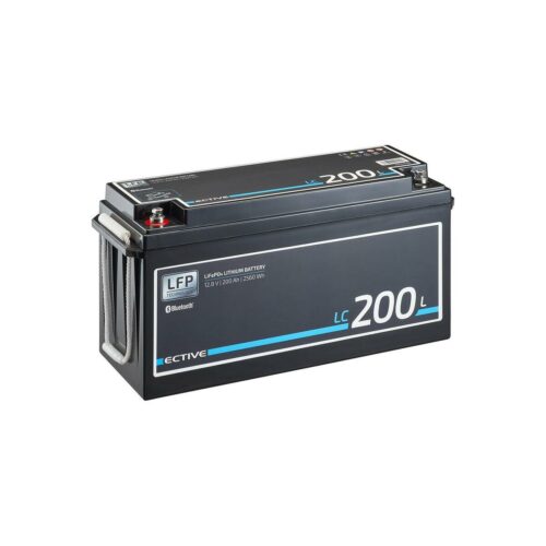 ECTIVE BT 12V LiFePO4 Lithium, LC 200L, Versorgungsbatterie, 200 Ah
