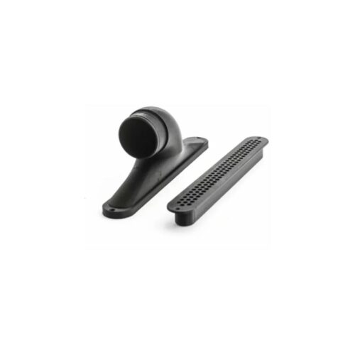 Pundmann gewinkelter Luftauslass, 90°, Ø60mm, schraubbar, Hexagon, 25cm