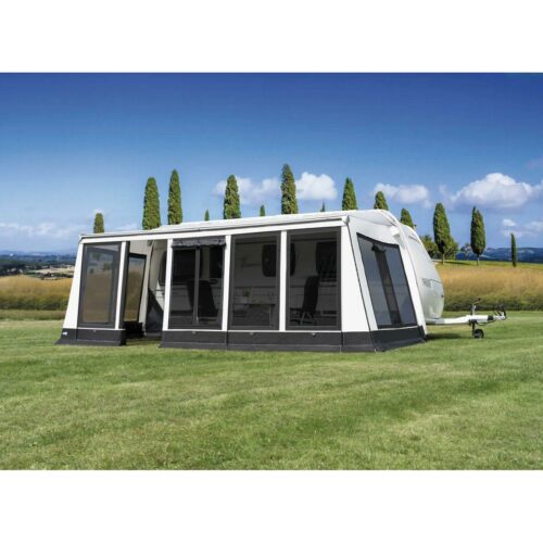 WIGO Rolli Plus Modul Markisenvorzelt, Gr. 9b, 965-999cm, schwarz/weiß, 300cm