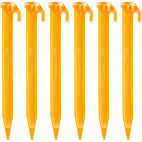 Coghlans ABS Zelthering, 6 Stück, 15cm