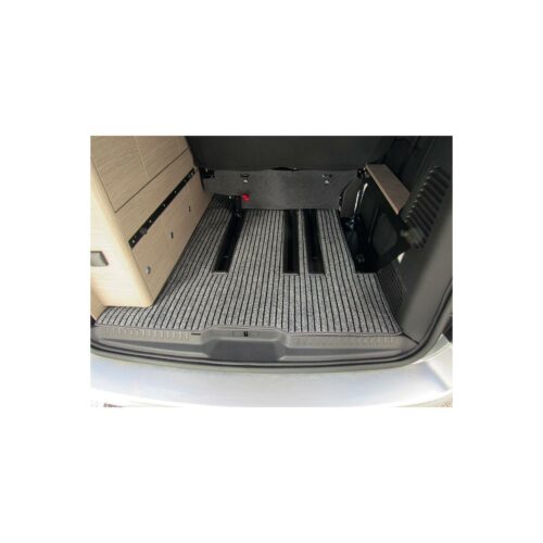 Carbest Teppich für Pössl Vanster, Citroën Spacetourer, Peugeot Traveller, Kofferraum o. Schienen, anthrazit
