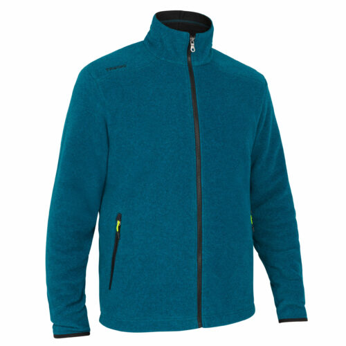 Fleecejacke Segeln Herren warm Sailing 100 petrolblau meliert