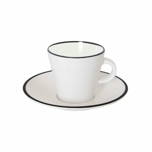 Gimex Linea Line Espressotassen Set, 4-teilig, schwarz