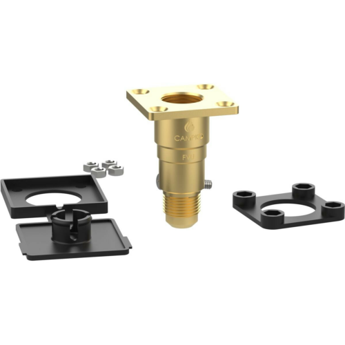 CAMPKO LPG Tankstutzen HK Flach W21,8 x 1/14 auf LPG Füllschlauch - gerade