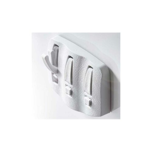 Froli Wandhaken mit 3 Haken, klappbar, beigegrau