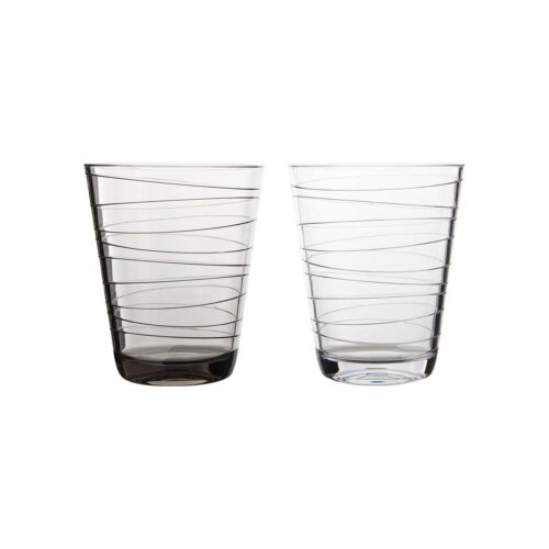 Gimex Linea Line Stripe Trinkglas, 300ml, 2er Set