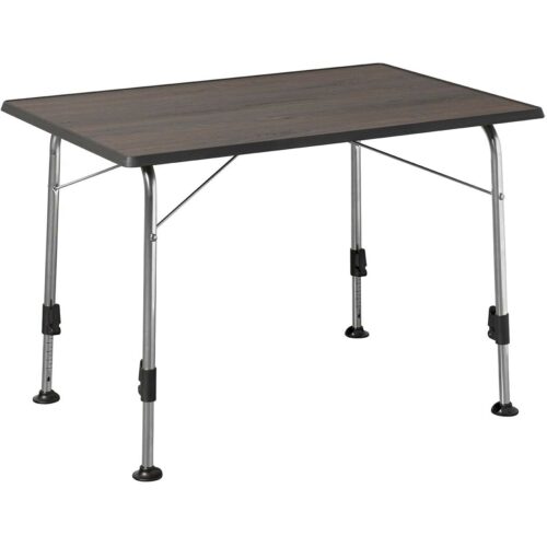 Dukdalf Stabilic 3 Campingtisch, 115x70x57/76cm, Holz-Dunkel
